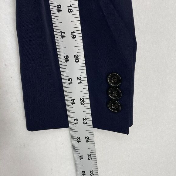 J.Crew Kenmare Suit Jacket Blazer Mens 34S Blue Wool Loro Piana 2 Button Formal - Picture 16 of 16